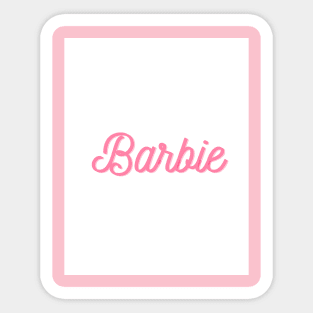 Barbie Sticker